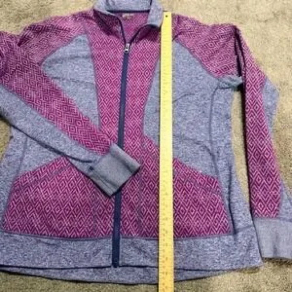 Marmot Pink and Gray Patterned Full-Zip Jacket - Picture 2 of 9